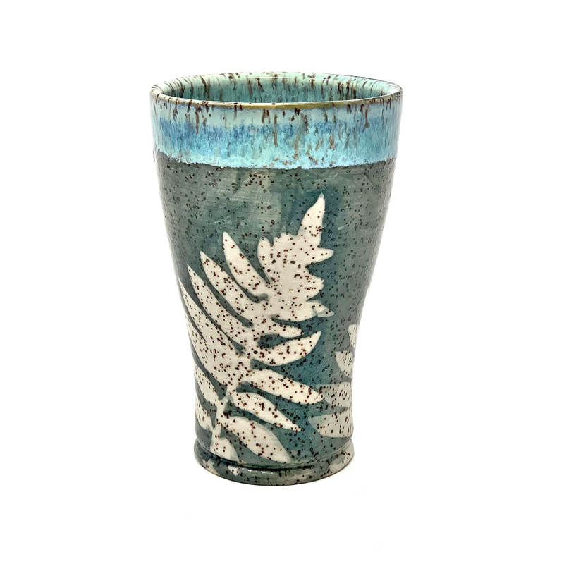 Mike Cerv Coral Bloom Cup - Clay Art Center